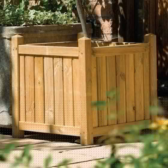 Square Wooden Garden Planter Box