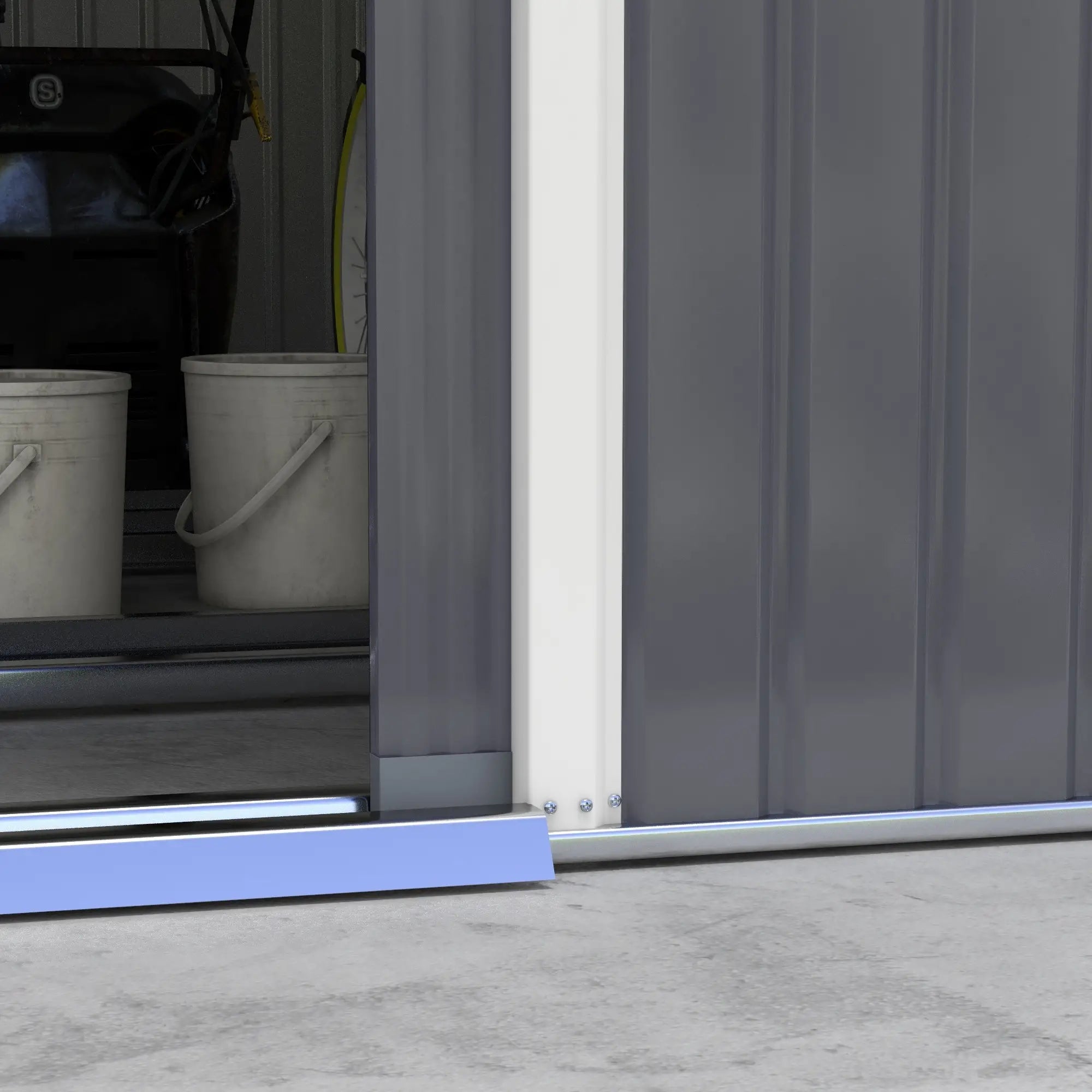 13 x 11ft Corrugated Metal Garden Storage Shed