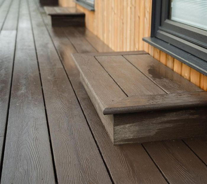 Cladco 3.6m Nordeck Woodgrain Effect Decking Board