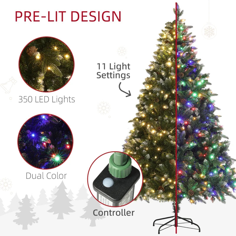 6ft Pre-Lit LED Artificial Christmas Tree with Base - Perfect Holiday Decoration for Home & Office
