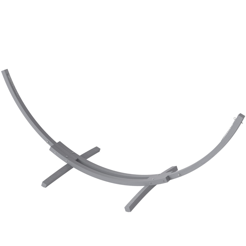 3.25m Grey Wooden Hammock Stand - Universal Fit for Garden, Picnic & Camping Accessories