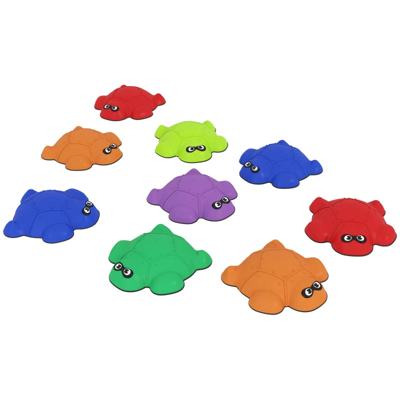 9-Piece Non-Slip Balance Stepping Stones for Kids Indoor Outdoor Obstacle Course Ages 3-8
