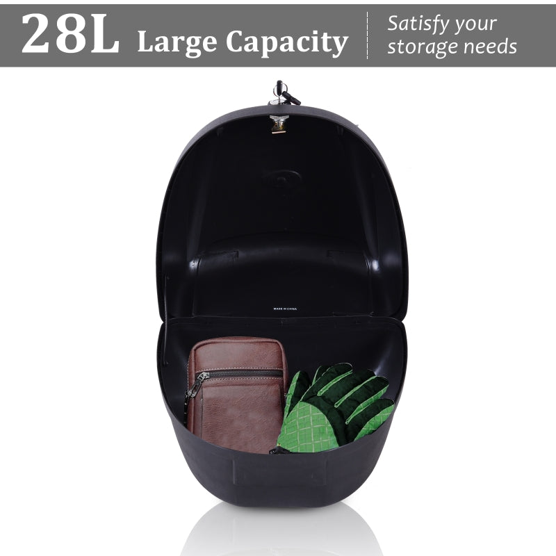 28L Motorcycle Tail Box for Safe Helmet Storage