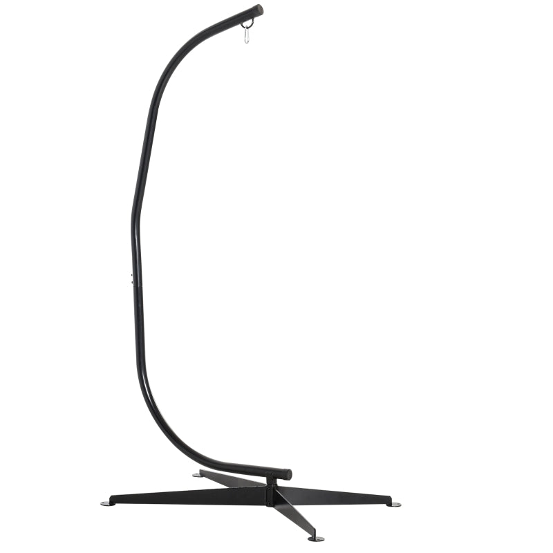 Steel Hanging Hammock Chair Stand - Black