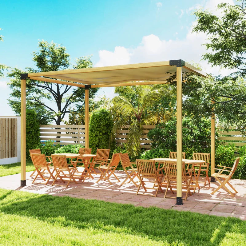 DIY Pergola Kit - 8 PCS 3-Way Corner Brackets & Post Base for 4" x 4" Lumber (Actual 3.6" x 3.6") - Easy Assembly, Durable Design