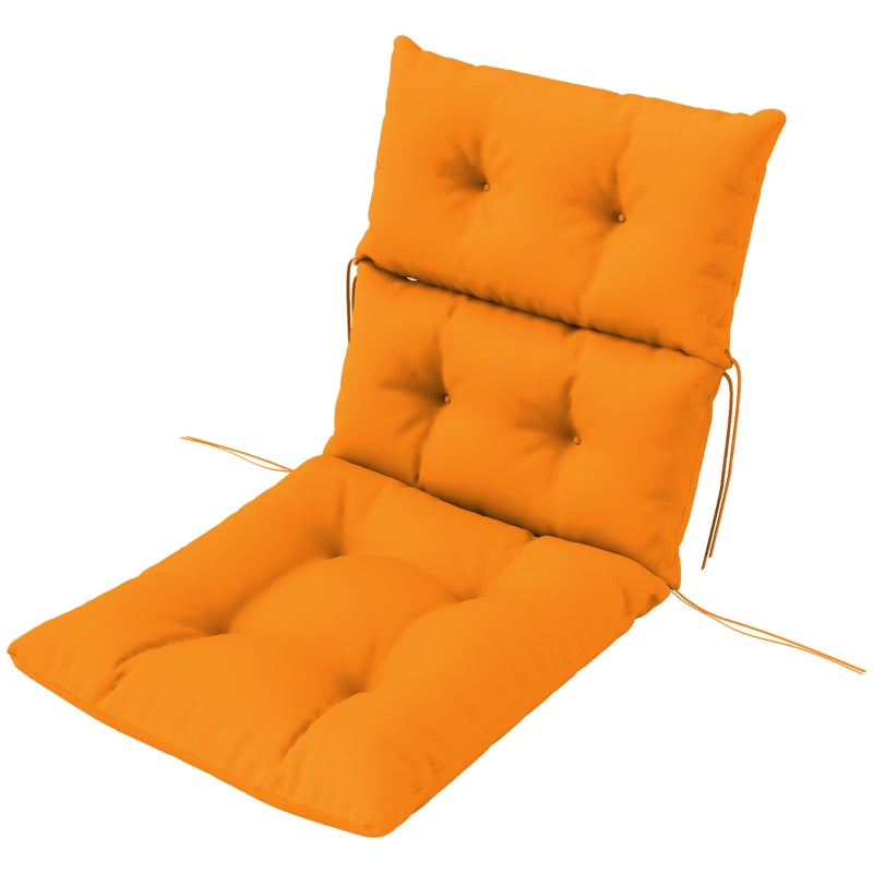 115 x 56cm Orange Rocking Chair Padded Seat Cushion