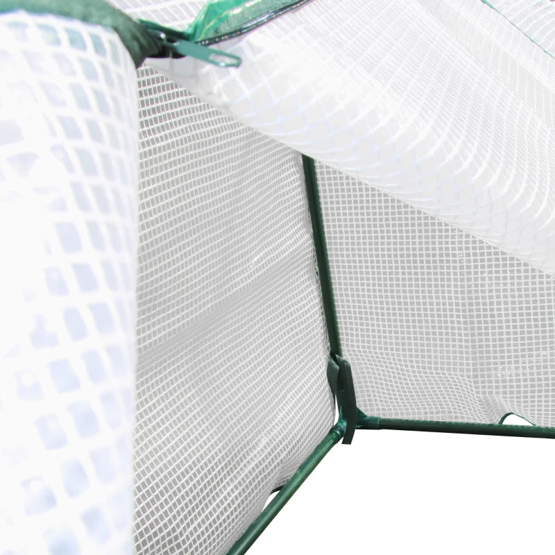 Portable White Mini Greenhouse for Plants - 120 x 45 x 70cm