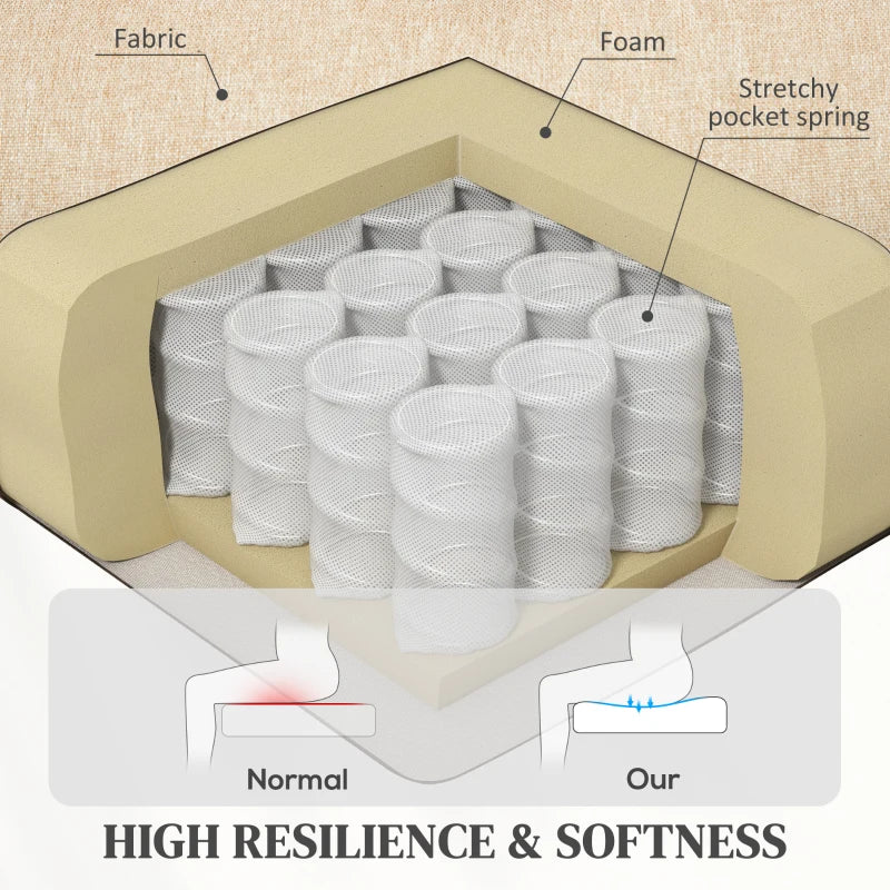 Beige 45° Lifting Riser Recliner Armchair for Comfort and Support