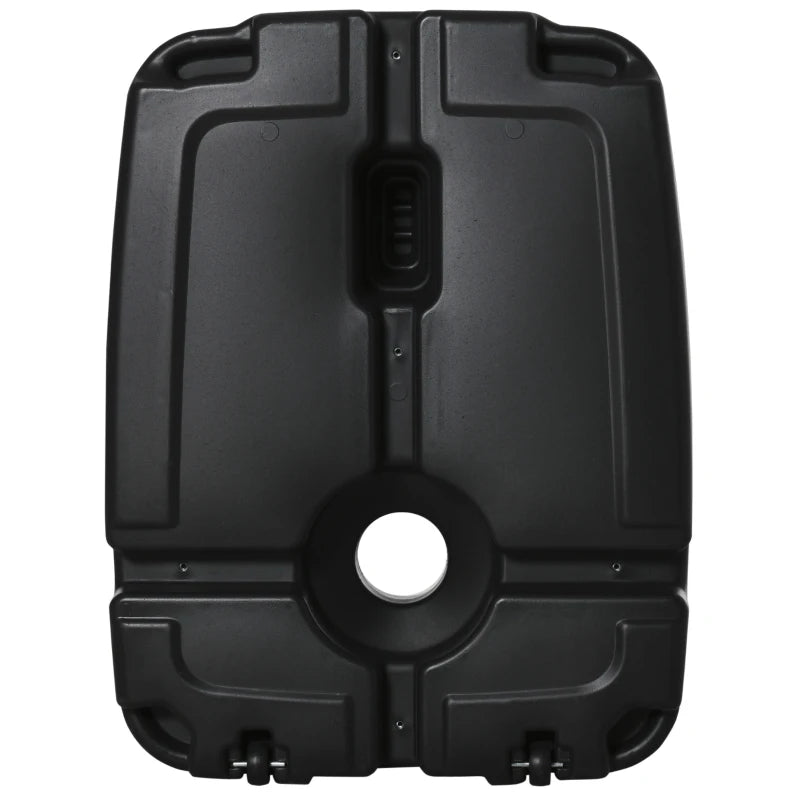 Black Portable Water and Sand Filled Parasol Base - Up to 100kg