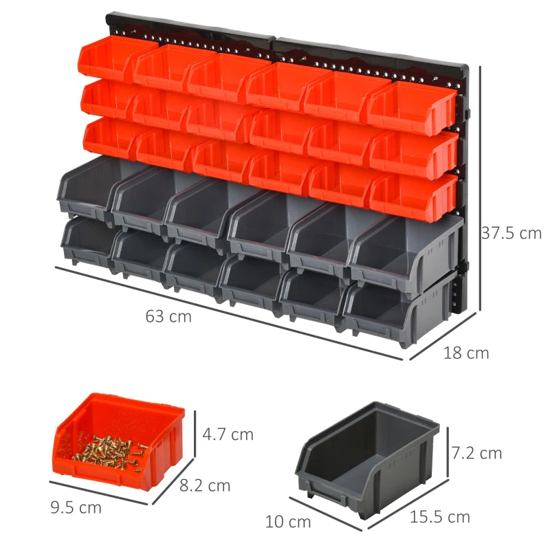 Efficient Wall Storage for Tools and Screws