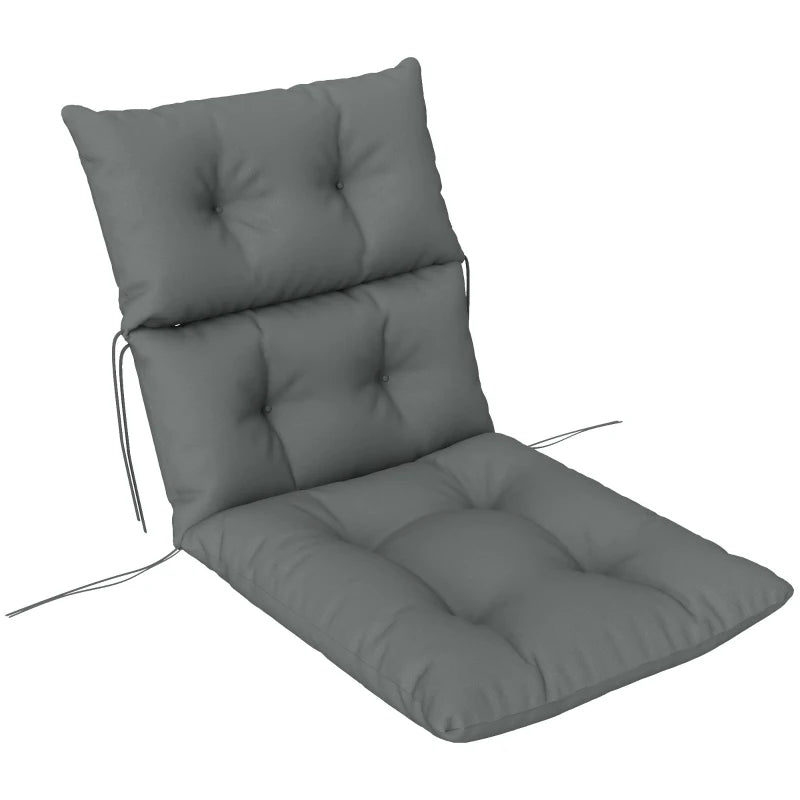 Padded Seat Cushion for 115 x 56cm Rocking Chair - Light Grey