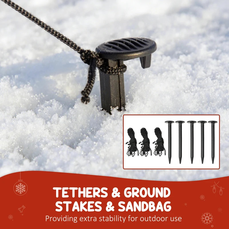 6FT Christmas Inflatable Snowman & Dog with LED Lights - Blow Up Holiday Decoration for Indoor & Outdoor Garden Decor