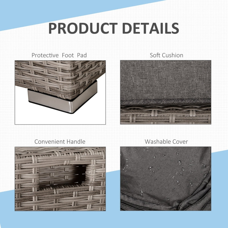 6 Seater Rattan Sofa Set Coffee Colour