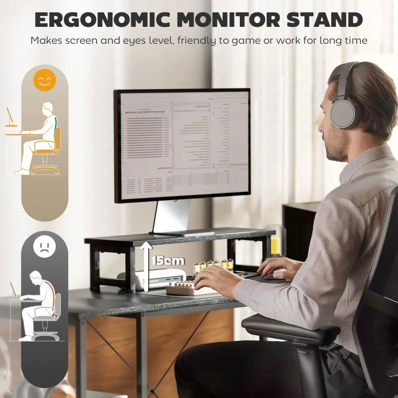 Reversible 168cm L Shaped Desk - Industrial Corner Computer Table with Adjustable Shelf & Storage Bag, 240cm for 2 Users, Black