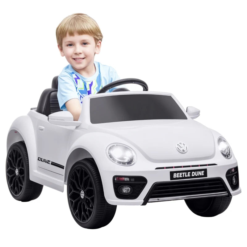 Licensed Volkswagen Beetle 12V Ride On Car with Remote Control and Suspension Wheels