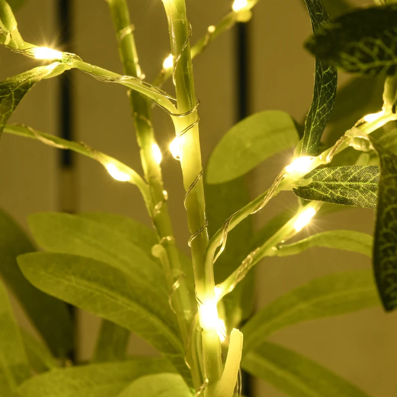 300 LED Light Decorative Artificial Olive Tree - Lifelike Green Home Decor for Indoor & Outdoor Use
