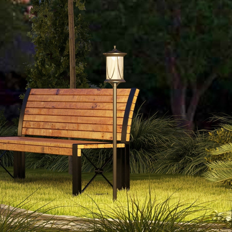 Cool White 1.3m LED Solar Lamp Post Light for Outdoor Spaces