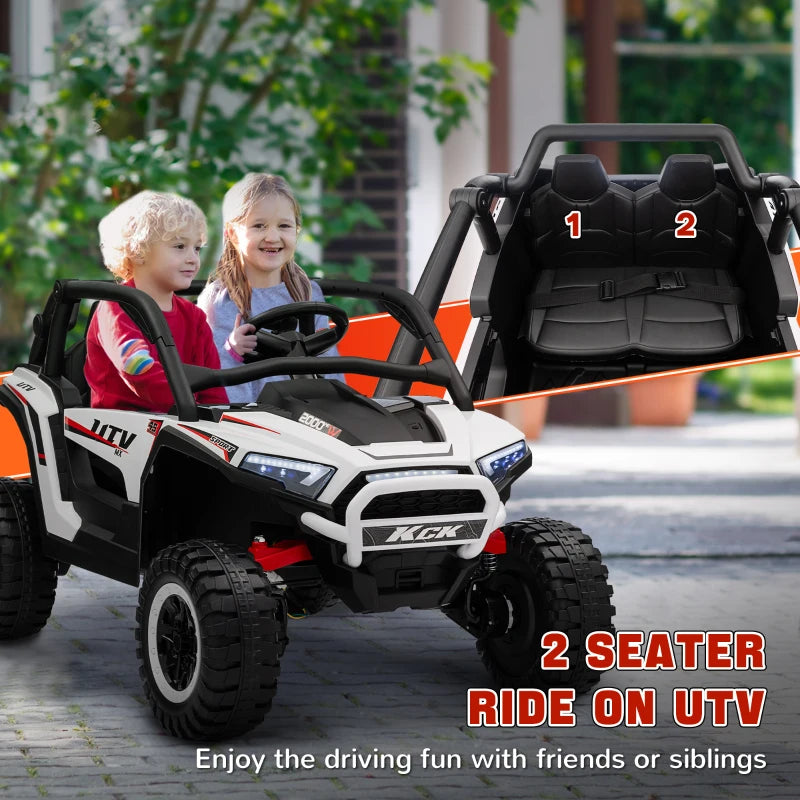 24V 7AH Electric Ride On Truck for Kids 2 Seater Battery Powered Car with Remote Control