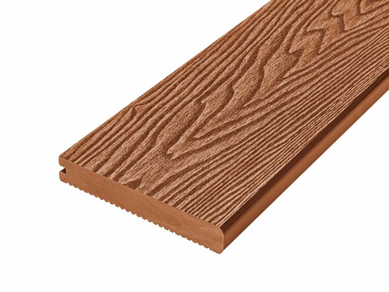 4m Solid Woodgrain Effect Bullnose Composite Decking Board