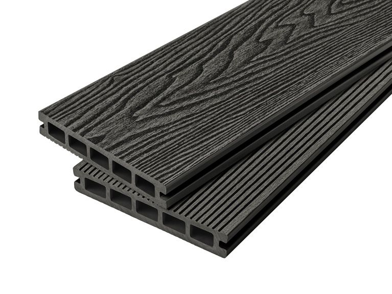 4m Woodgrain Effect Reversible Composite Decking Board