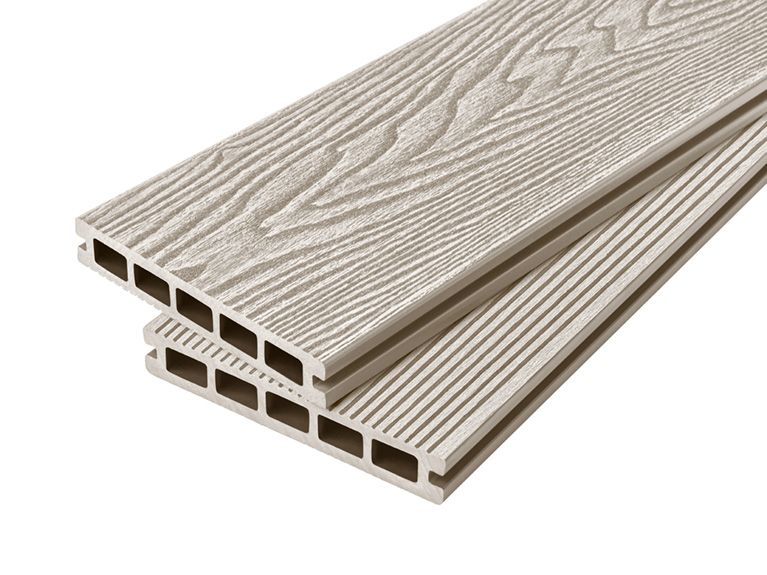 4m Woodgrain Effect Reversible Composite Decking Board