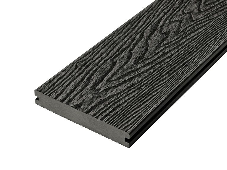 4m Solid Woodgrain Effect Reversible Composite Decking Board