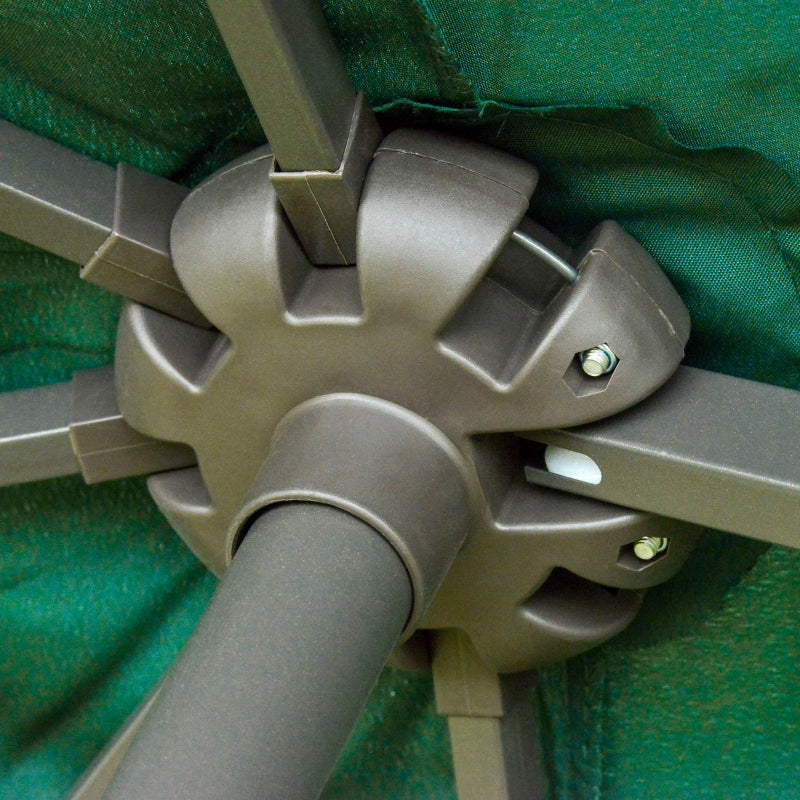 Dark Green 4.6M Double-sided Crank Sun Umbrella Canopy