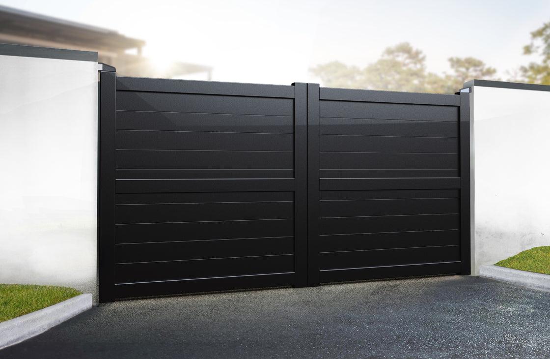 Readymade Aluminium Double Swing Driveway Gate