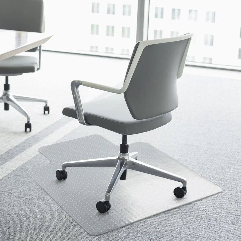 Clear Office Chair Mat for Carpet & Hard Floors - 90x120 cm, Non-Slip, BPA & Phthalate Free, Durable Floor Protector