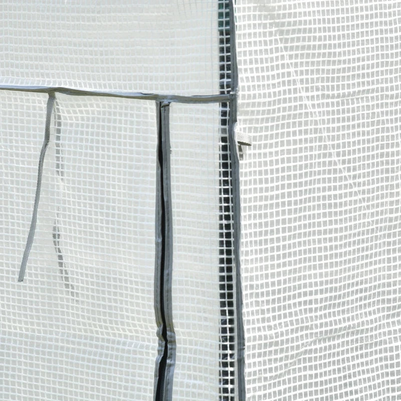 Compact Greenhouse with Roll-up Door, Tomato Greenhouse, Green, Small Outdoor Grow House