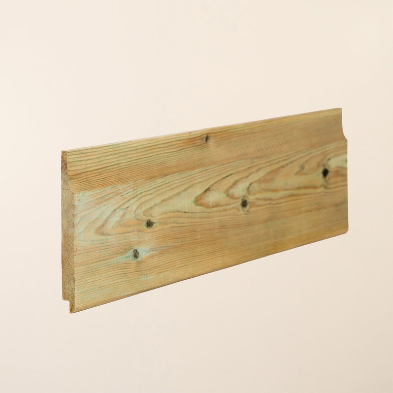 Pressure-Treated Redwood Shiplap Board – 150mm x 15mm – Exterior Timber Cladding