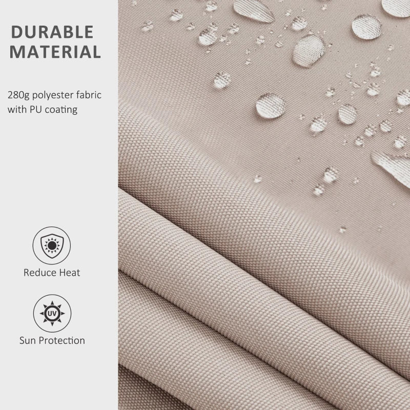 Cream White 3.5m x 2.5M Retractable Electric Awning Shade