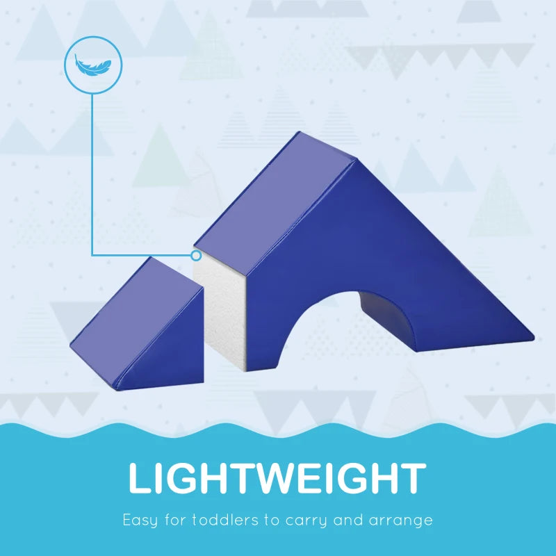 11-Piece Soft Play Set for Kids Foam Blocks Climbing Crawling Multicoloured Indoor Fun