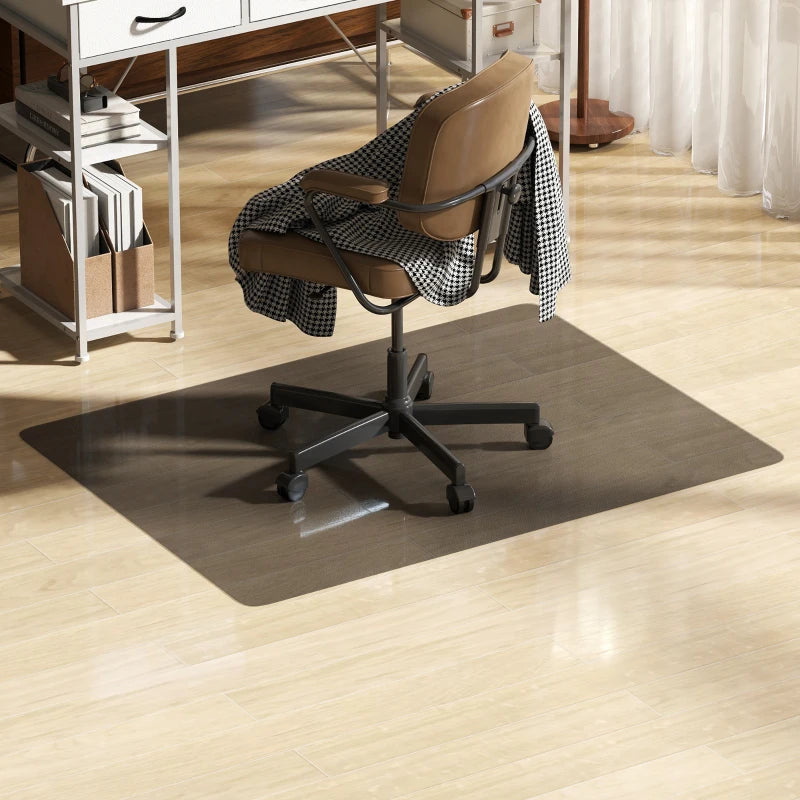 Non-Slip Chair Mat for Hard Floors 90x120 cm - Black Floor Protector for Wood & Tile - Office & Home Use