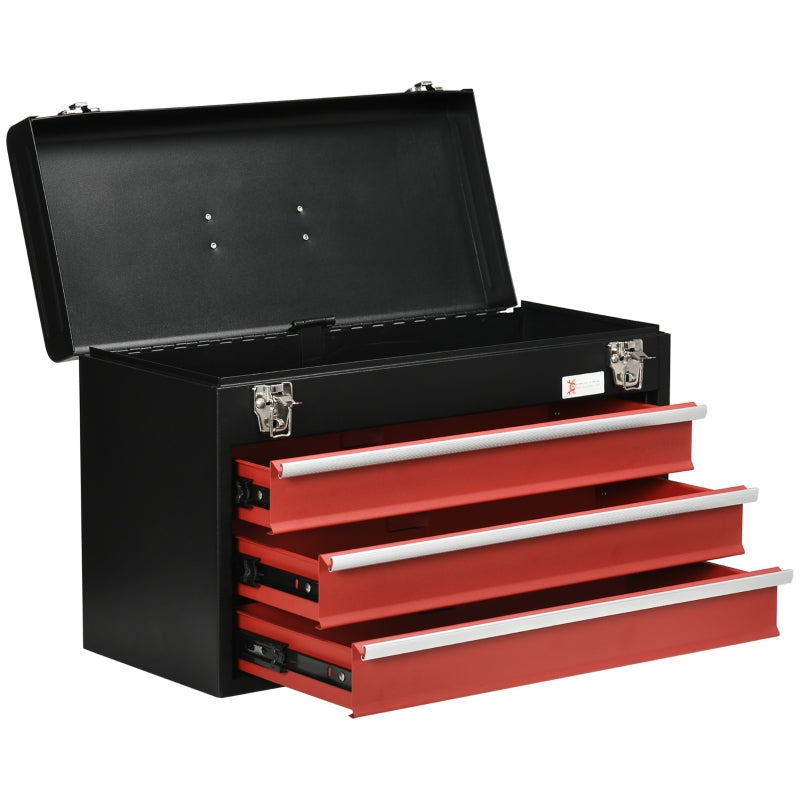 3 Drawer Lockable Tool Chest for Organizing