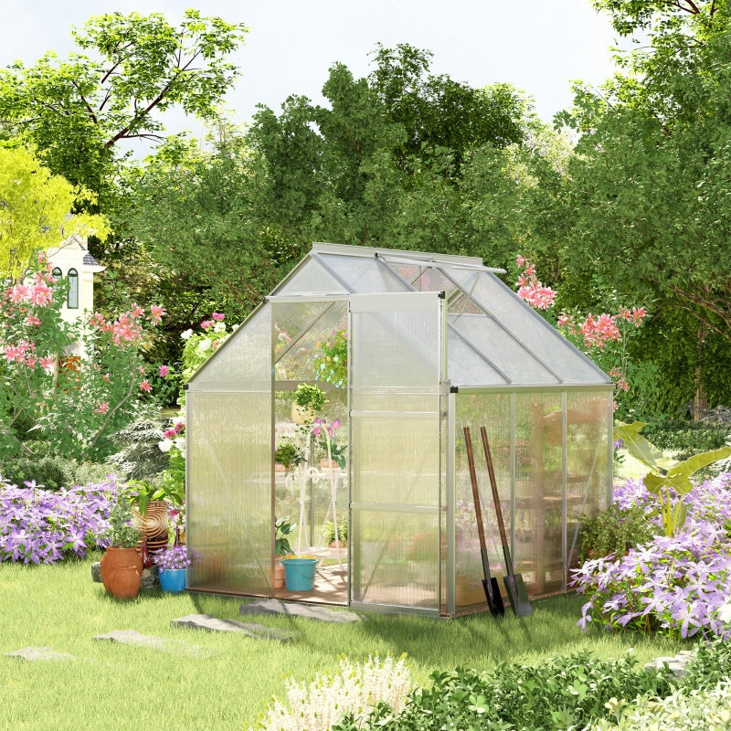 6ft x 6 ft Walk-In Polycarbonate Greenhouse