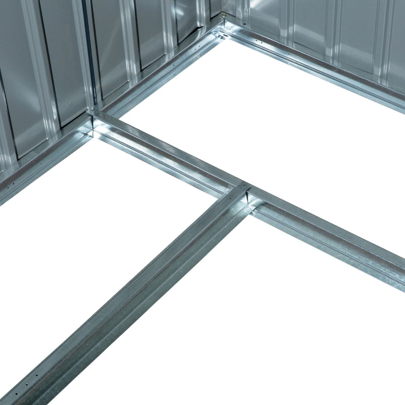 Light Green 7ft x 4ft Metal Shed