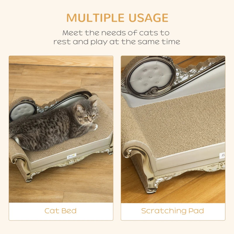 Premium Brown Cat Furniture with Scratching Pad & Catnip - Stylish, Durable, Perfect for Play and Relaxation