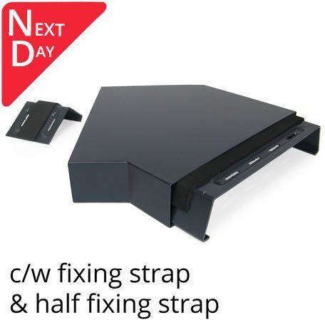 Alumasc Skyline 362mm Aluminium Coping 135 Degree Angle - Suitable For 270-300mm Wall - RAL 7016 Anthracite Grey