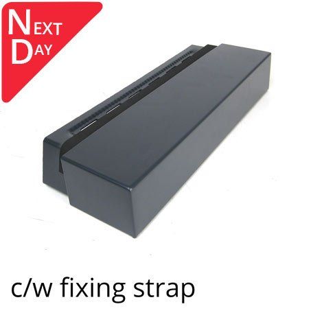 422mm Aluminium Coping - Suitable For 301-360mm Wall - Stop End- RAL 7016 Anthracite Grey