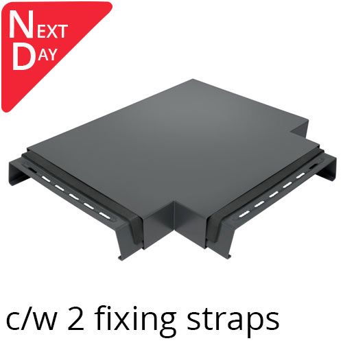 Alumasc Skyline 362mm Aluminium Coping T Junction - Suitable For 270-300mm Wall - RAL 7016 Anthracite Grey