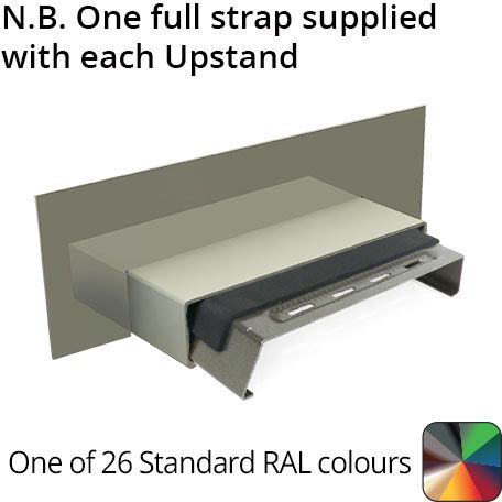 392MM Aluminium Coping Upstand - RAL 7016M Anthracite Grey