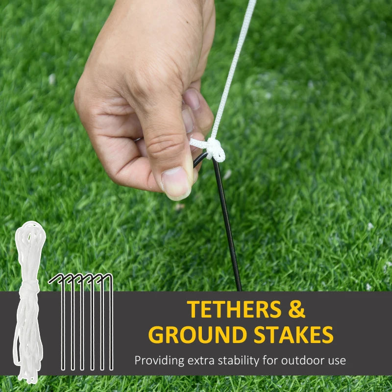 8ft Inflatable Christmas Penguin with Candy Cane - LED Outdoor Holiday Decoration for Festive Cheer