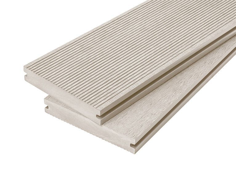 4m Solid Woodgrain Effect Reversible Composite Decking Board