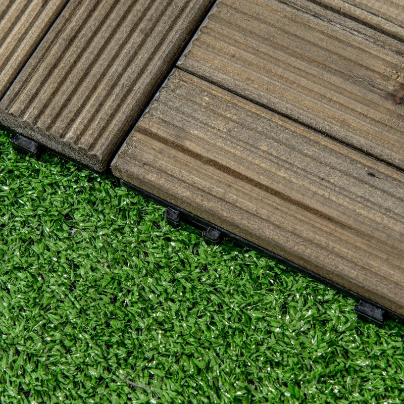 Interlocking Grey Decking Tiles (27 Tiles)