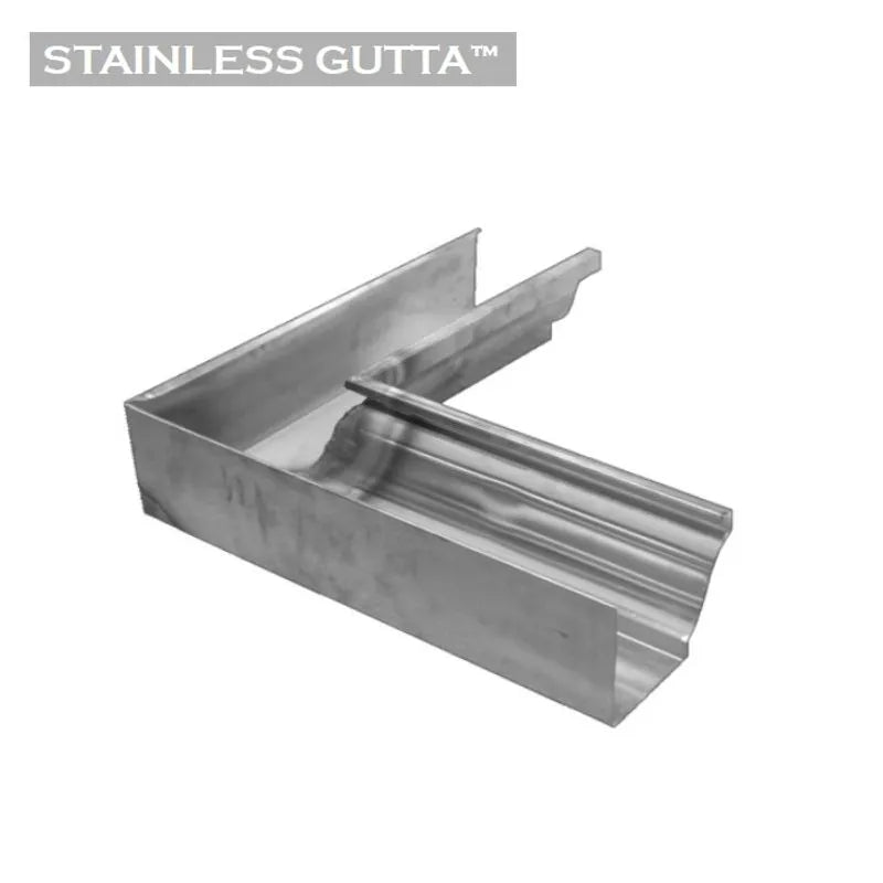 Stainless Steel 152mm Ogee Gutter Internal Corner - 90 Degrees