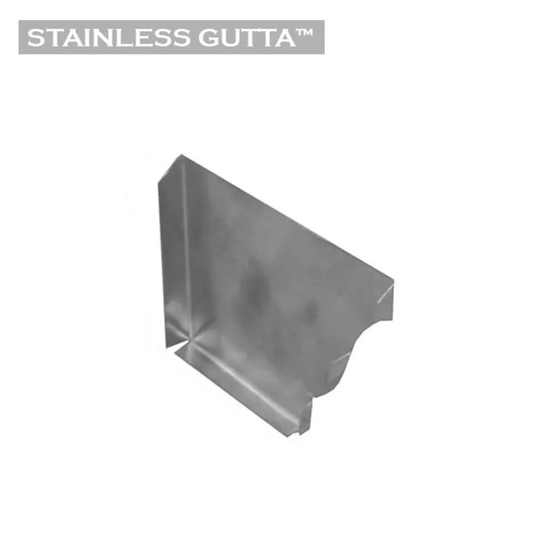 Stainless Steel 127mm Ogee Gutter Right Hand Stop End