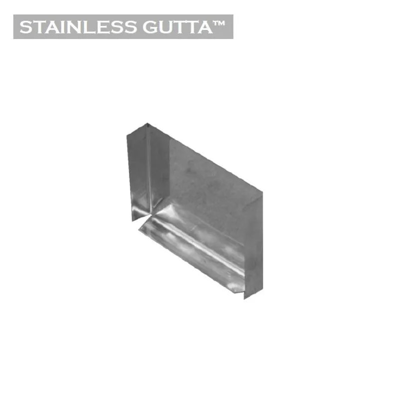 Stainless Steel 120mm Box Gutter Stop End
