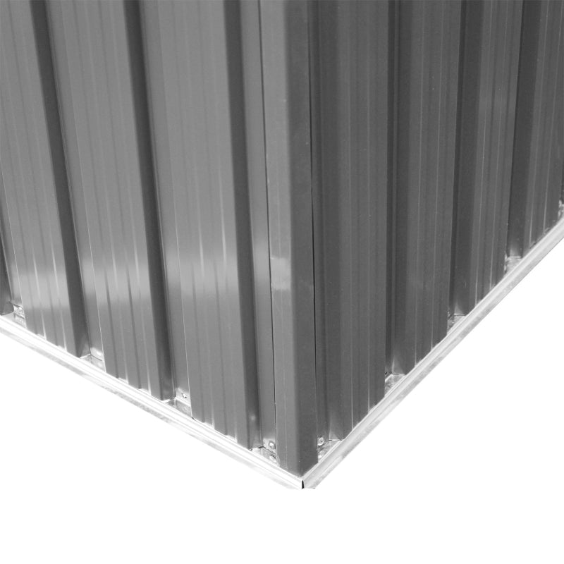 Grey Storage Hut - 8.5ft x 6ft
