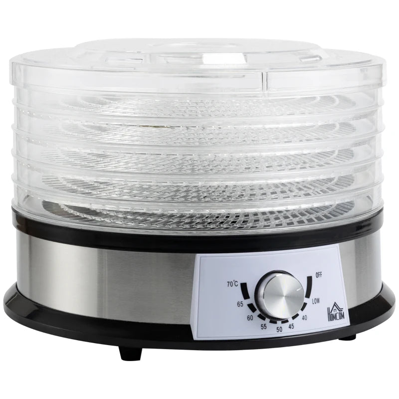 Premium Five-Tray Food Dehydrator for Healthy Snacks - Adjustable Temperature, BPA-Free, Perfect for Fruits, Vegetables, and Jerky